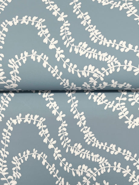 Ronald Redding VR1516 String of Pearls Denim Vine Wallpaper