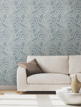Ronald Redding VR1516 String of Pearls Denim Vine Wallpaper