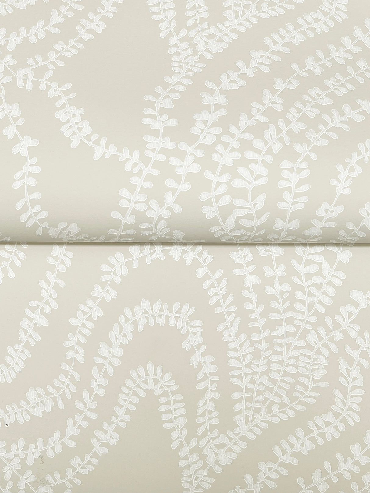 Ronald Redding VR1518 String of Pearls Beige Vine Wallpaper