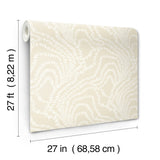 Ronald Redding VR1518 String of Pearls Beige Vine Wallpaper