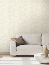 Ronald Redding VR1518 String of Pearls Beige Vine Wallpaper