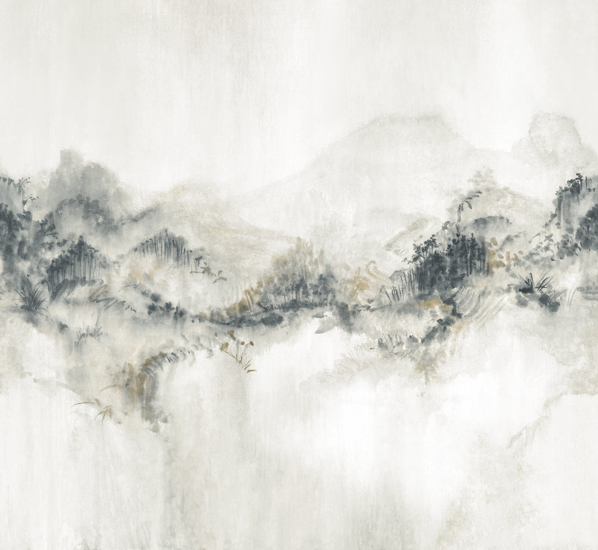 Ronald Redding VR1520M Mystic Overlook Grey Wall Mural