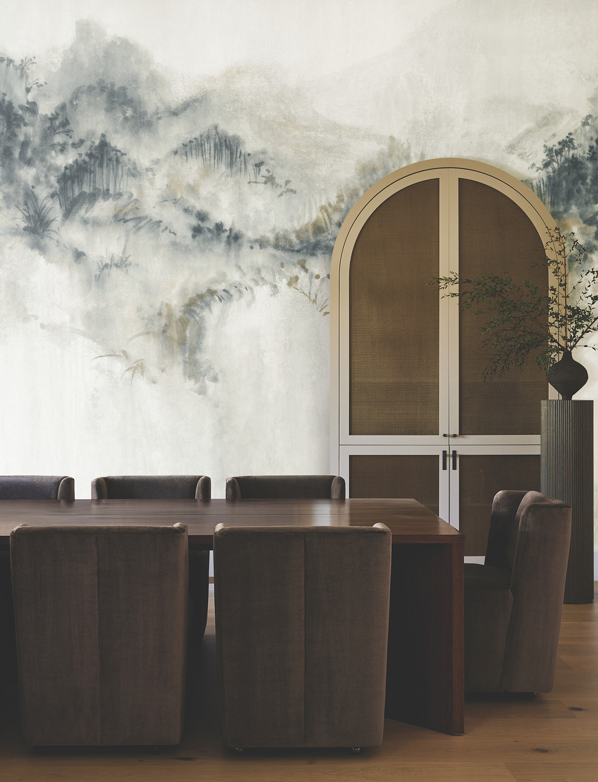 Ronald Redding VR1520M Mystic Overlook Grey Wall Mural
