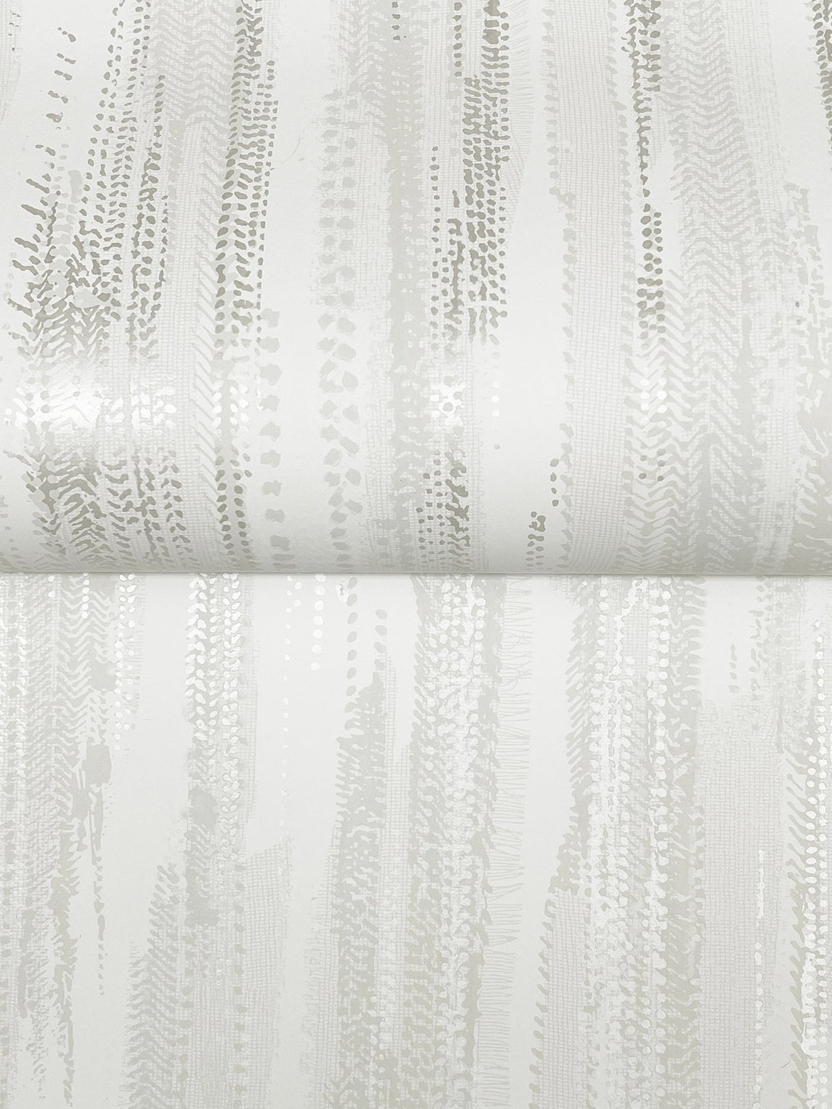 Ronald Redding VR1522 Tribeca White Texture Stripe Wallpaper