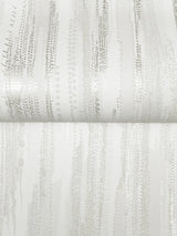 Ronald Redding VR1522 Tribeca White Texture Stripe Wallpaper