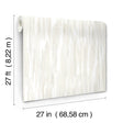 Ronald Redding VR1522 Tribeca White Texture Stripe Wallpaper