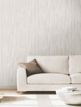 Ronald Redding VR1522 Tribeca White Texture Stripe Wallpaper