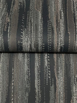 Ronald Redding VR1523 Tribeca Charcoal Texture Stripe Wallpaper