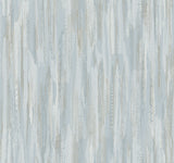 Ronald Redding VR1524 Tribeca Light Blue Texture Stripe Wallpaper