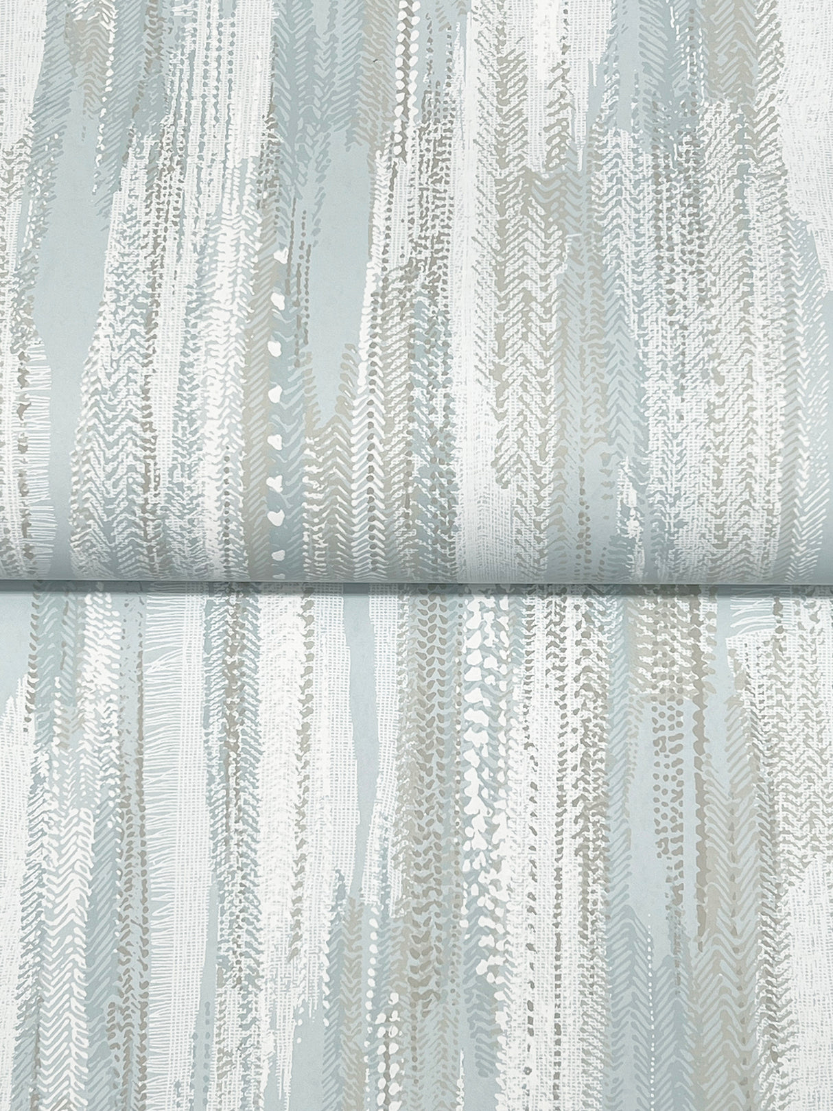 Ronald Redding VR1524 Tribeca Light Blue Texture Stripe Wallpaper