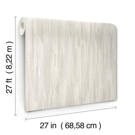 Ronald Redding VR1525 Tribeca Dove Texture Stripe Wallpaper