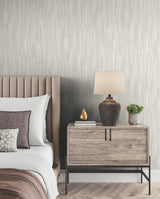 Ronald Redding VR1525 Tribeca Dove Texture Stripe Wallpaper