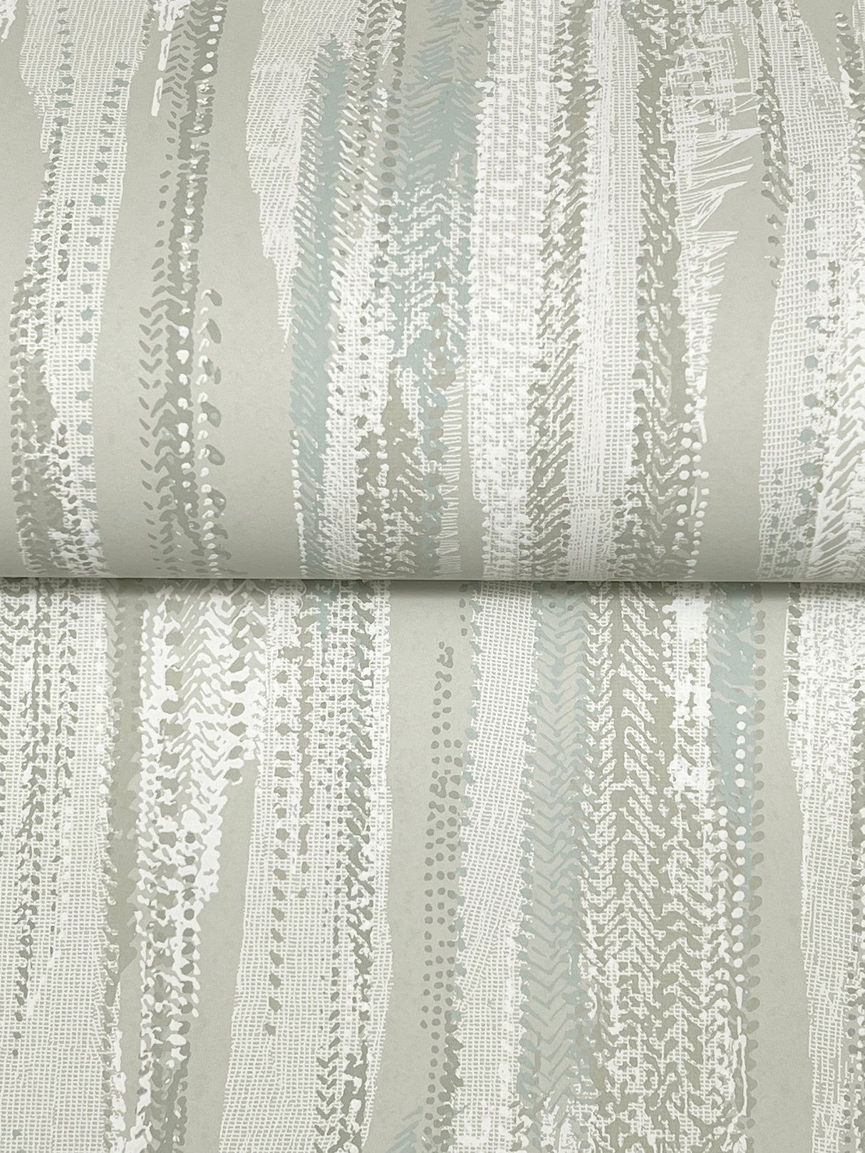 Ronald Redding VR1526 Tribeca Aqua Texture Stripe Wallpaper