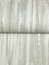 Ronald Redding VR1526 Tribeca Aqua Texture Stripe Wallpaper