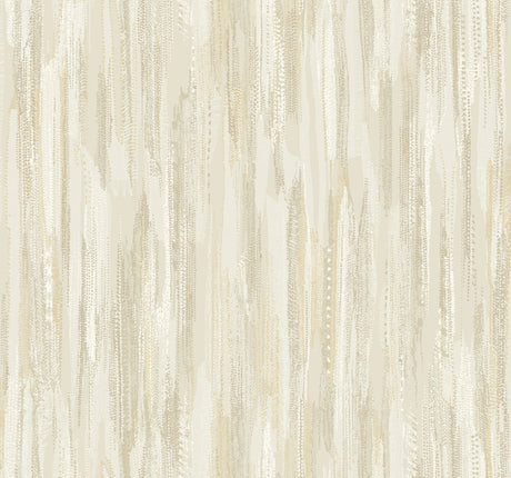 Ronald Redding VR1527 Tribeca Gold Texture Stripe Wallpaper