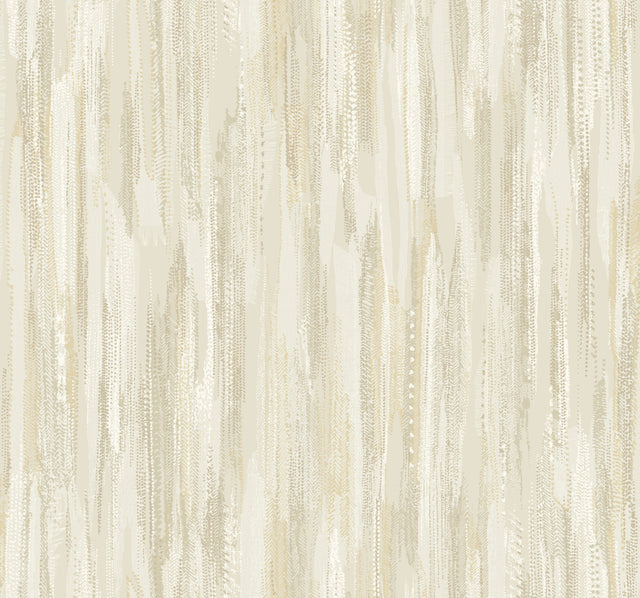 Ronald Redding VR1527 Tribeca Gold Texture Stripe Wallpaper