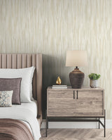 Ronald Redding VR1527 Tribeca Gold Texture Stripe Wallpaper