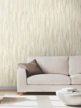 Ronald Redding VR1527 Tribeca Gold Texture Stripe Wallpaper