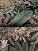 Ronald Redding VR1529 Enchanted Garden Chocolate Tropical Wallpaper