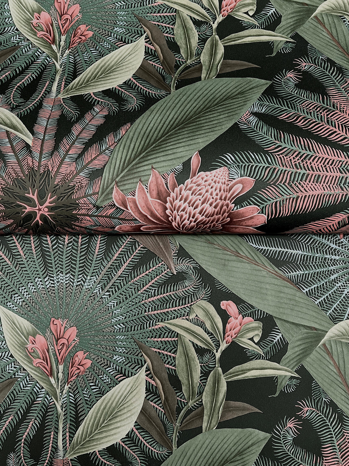Ronald Redding VR1530 Enchanted Garden Green Tropical Wallpaper