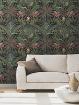 Ronald Redding VR1530 Enchanted Garden Green Tropical Wallpa
