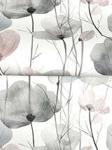 Ronald Redding VR1534 Cotswolds Poppies Grey Floral Wallpaper