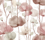 Ronald Redding VR1536 Cotswolds Poppies Red Floral Wallpaper