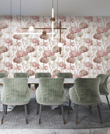Ronald Redding VR1536 Cotswolds Poppies Red Floral Wallpaper