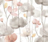 Ronald Redding VR1538 Cotswolds Poppies Pastel Floral Wallpa