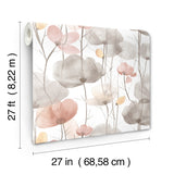 Ronald Redding VR1538 Cotswolds Poppies Pastel Floral Wallpa