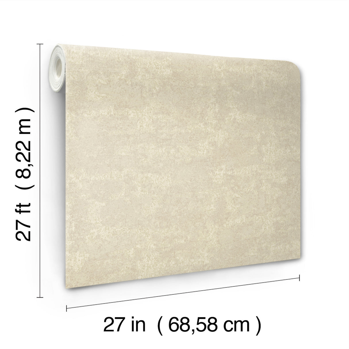 Ronald Redding VR1540 Crystal Cloud Beige Beaded Wallpaper