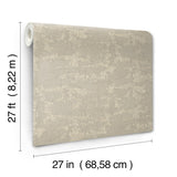 Ronald Redding VR1542 Crystal Cloud Taupe Beaded Wallpaper