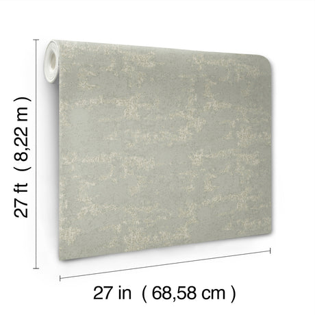Ronald Redding VR1545 Crystal Cloud Sage Beaded Wallpaper