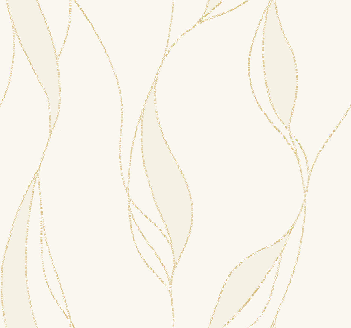 Ronald Redding VR1546 Society Hill White Abstract Leaf Wallpaper