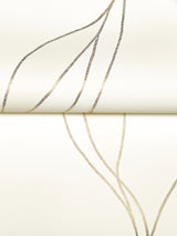 Ronald Redding VR1546 Society Hill White Abstract Leaf Wallpaper