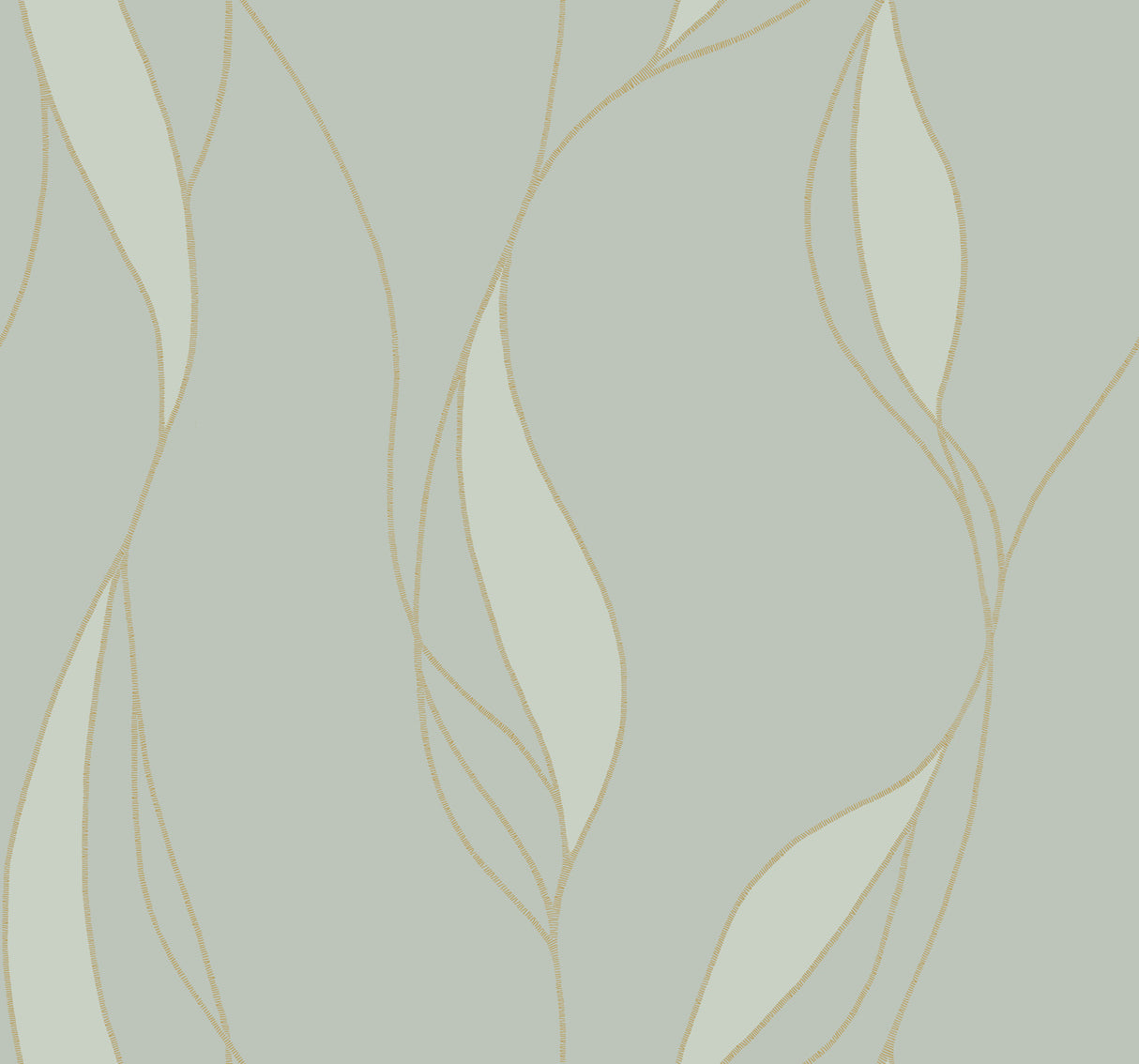 Ronald Redding VR1547 Society Hill Mint Abstract Leaf Wallpaper