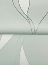 Ronald Redding VR1547 Society Hill Mint Abstract Leaf Wallpaper