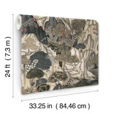Ronald Redding VR1555 Falling Waters Neutral Scenic Wallpaper