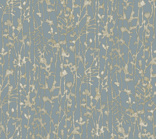 Ronald Redding VR1557 Filigree Light Blue Abstract Wallpaper