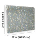 Ronald Redding VR1557 Filigree Light Blue Abstract Wallpaper
