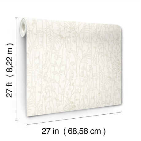 Ronald Redding VR1558 Filigree Pearl Abstract Wallpaper