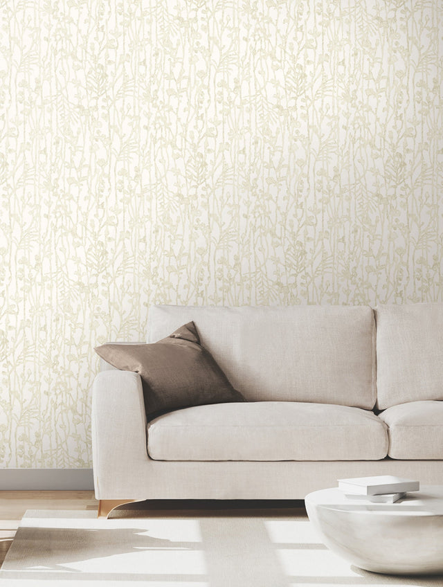 Ronald Redding VR1559 Filigree Beige Abstract Wallpaper