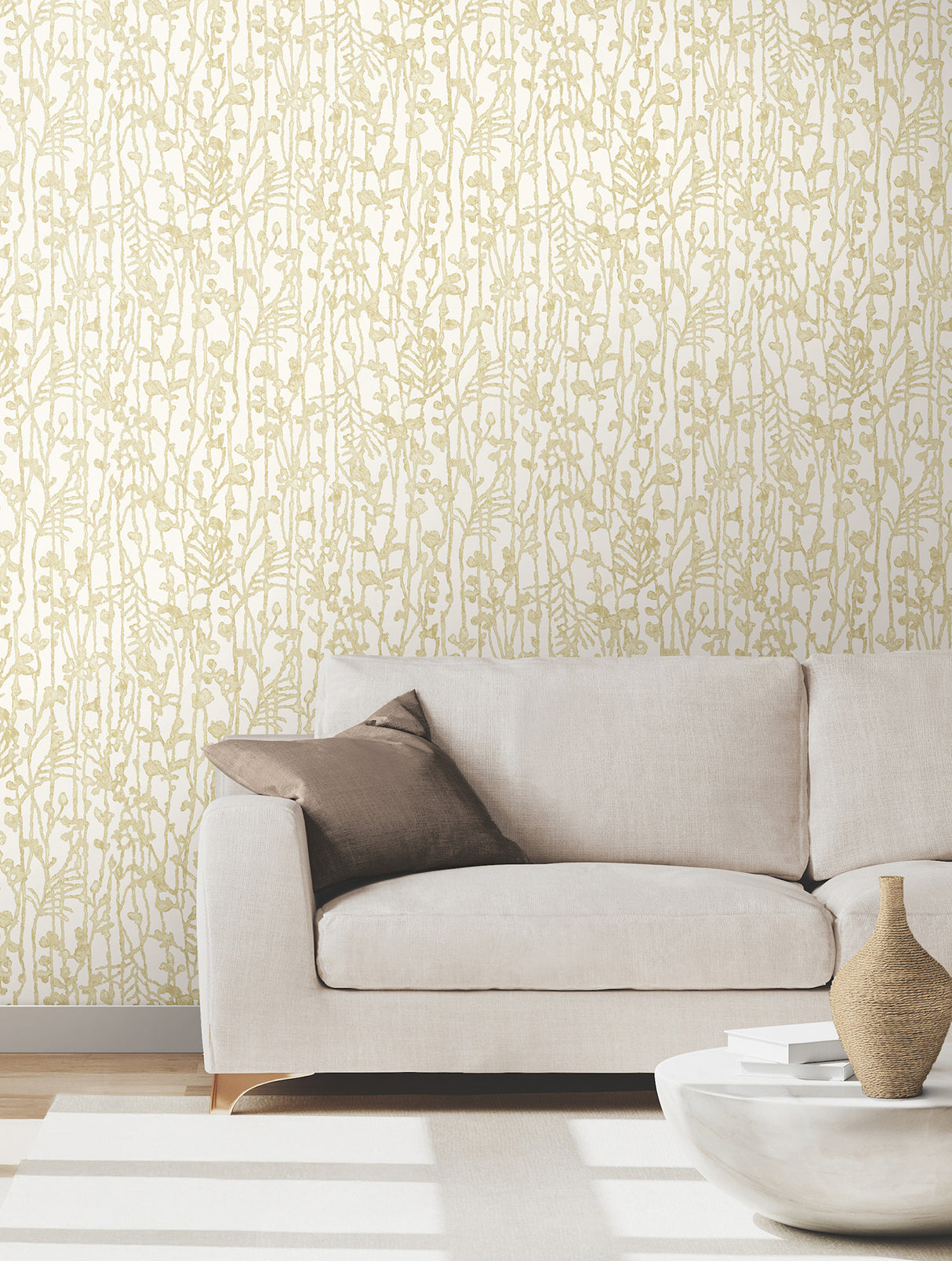 Ronald Redding VR1560 Filigree Gold Abstract Wallpaper