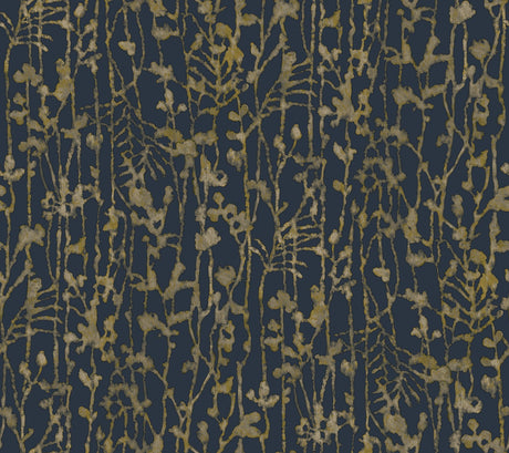 Ronald Redding VR1561 Filigree Navy Abstract Wallpaper