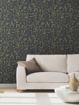Ronald Redding VR1561 Filigree Navy Abstract Wallpaper