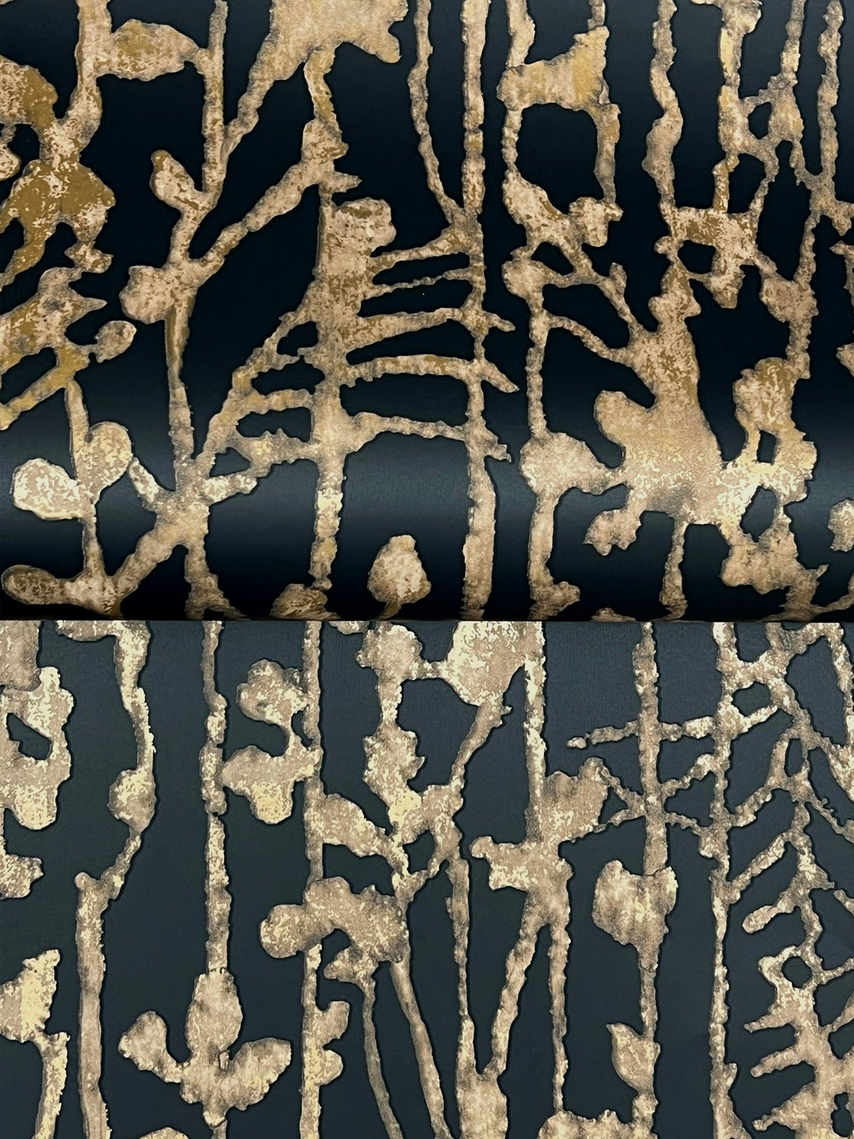 Ronald Redding VR1562 Filigree Black Abstract Wallpaper