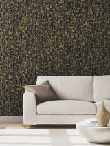 Ronald Redding VR1562 Filigree Black Abstract Wallpaper