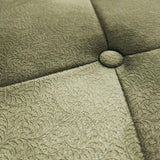 Veer Decor Faux Plush Quilted Diamond Upholstery Green Wallp