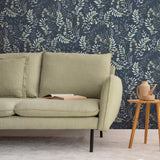 Veer Decor Olivia Botanical Navy Blue Wallpaper VRBT01-586
