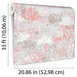 Veer Decor Graffiti Rose Wallpaper VRKG03-315